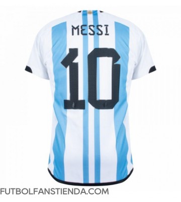 Argentina Lionel Messi #10 Primera Equipación Mundial 2022 Manga Corta